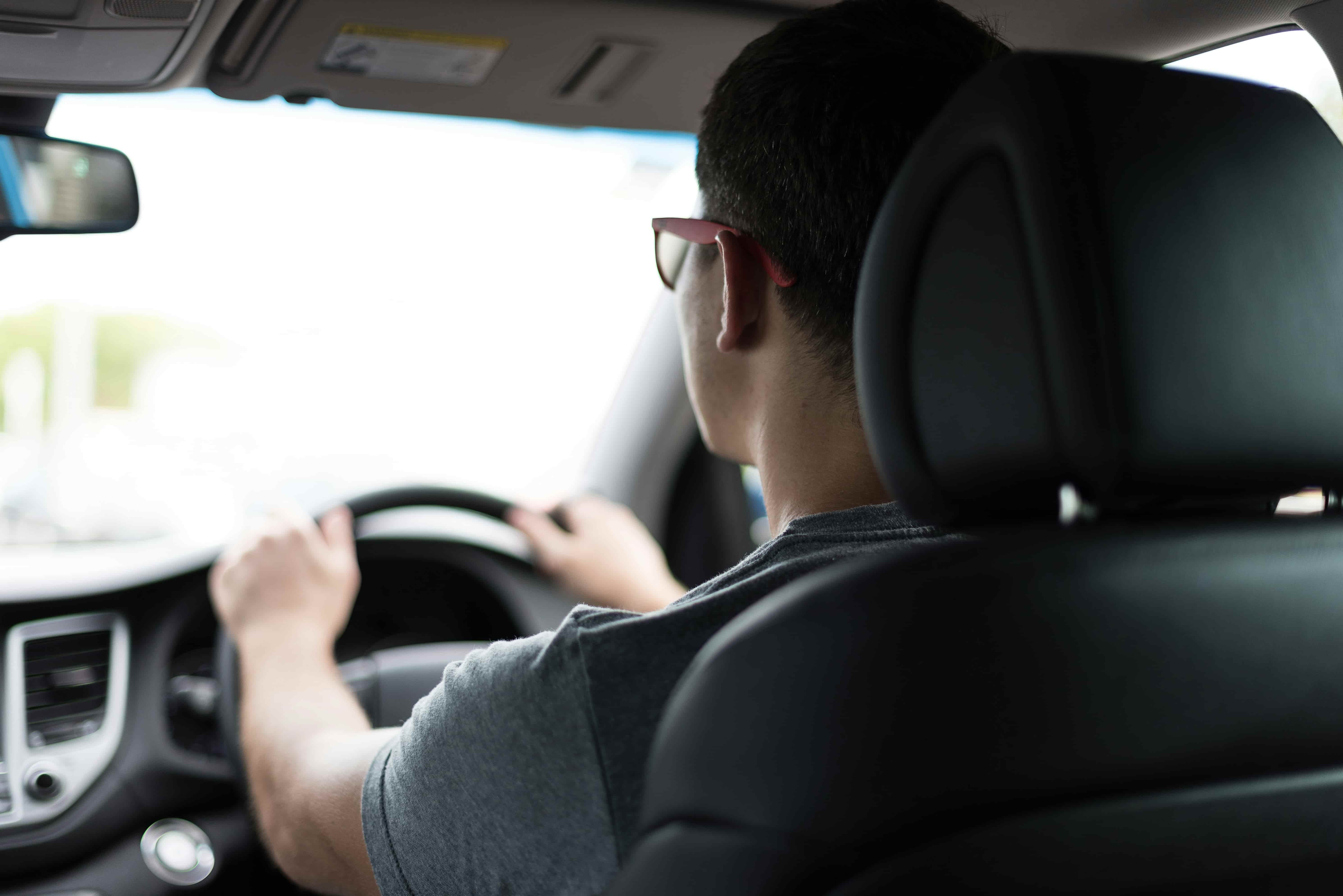 Vehicle travelling safely on a road